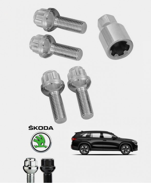 Ecrous antivol de roues Skoda Kodiaq 2